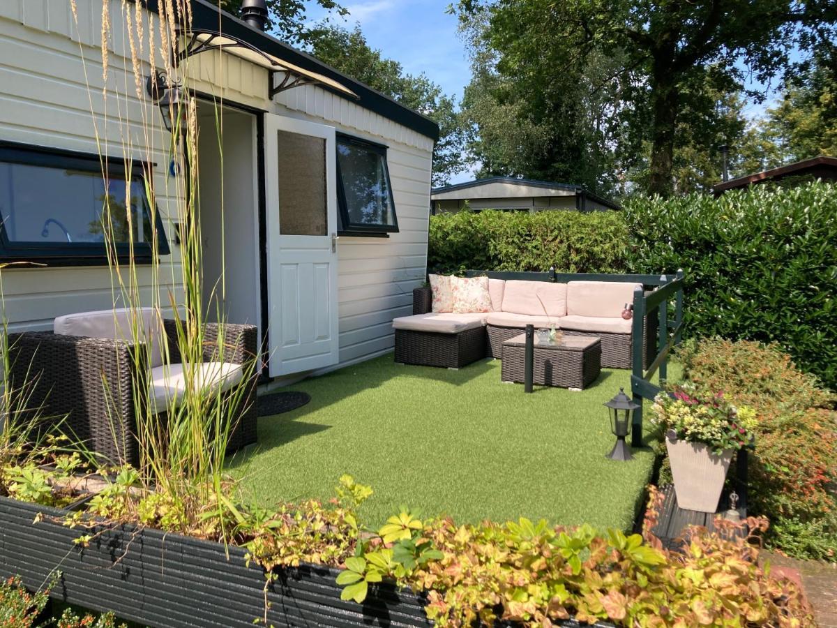 皮滕Charmant Chalet Op Een Bospark Op De Veluwe别墅 外观 照片